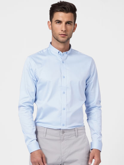 Light Blue Full Sleeves Shirt
