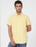 Yellow Short Sleeves Shirt_402127+2
