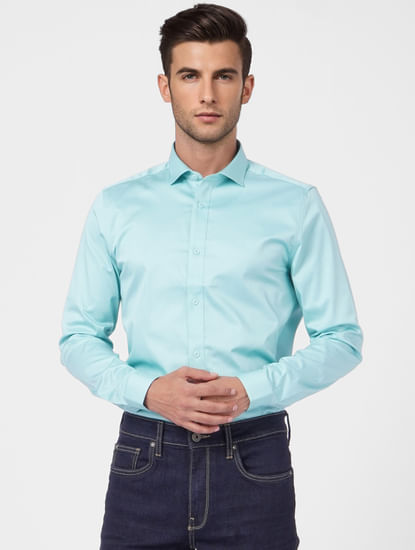Light Blue Full Sleeves Shirt