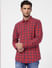 Red Check Full Sleeves Shirt_402149+2