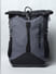Grey Colourblocked Roll Top Backpack