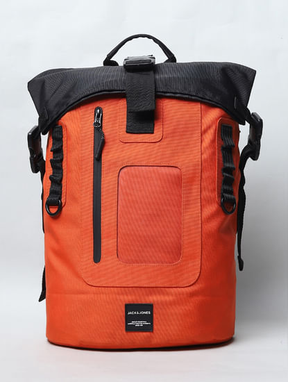 Orange Roll Up Backpack