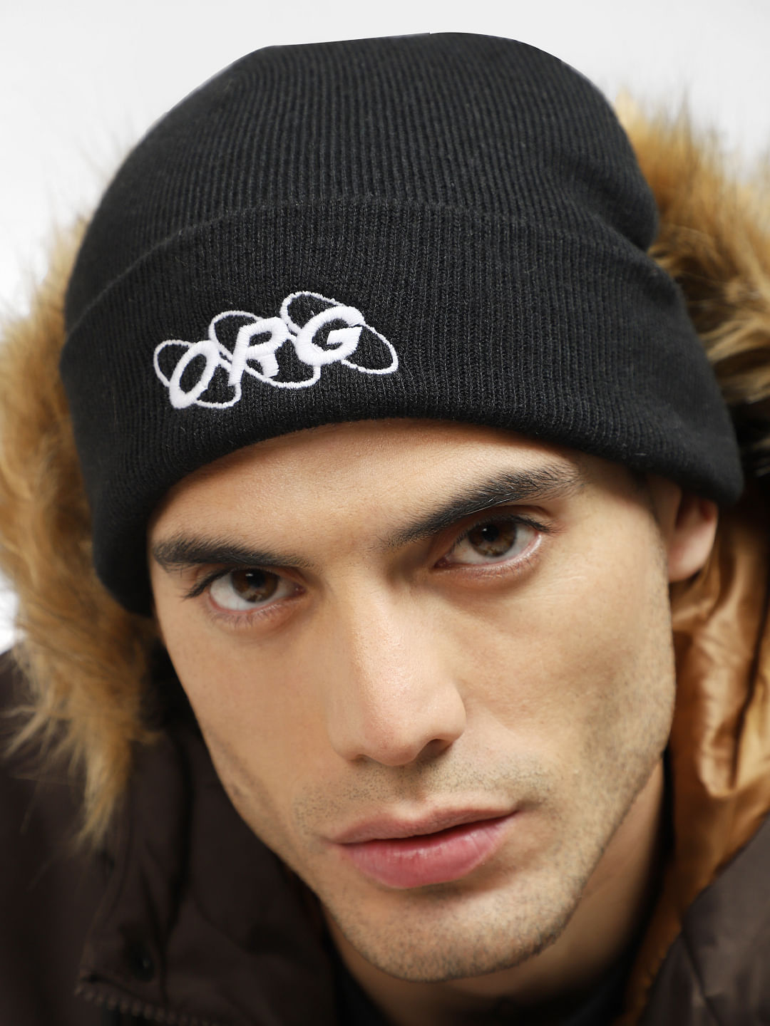 Mens black cheap bobble hat