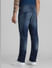 Blue Low Rise Washed Regular Fit Jeans_409363+3