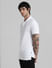 White Solid Polo Neck T-shirt_409376+3