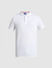 White Solid Polo Neck T-shirt_409376+7