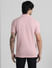 Light Pink Solid Polo Neck T-shirt_409379+4