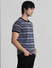 Black Striped Knitted T-shirt_409386+3
