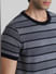 Black Striped Knitted T-shirt_409386+5