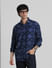 Blue Check Indigo Dyed Shirt_409406+1