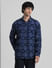 Blue Check Indigo Dyed Shirt_409406+2