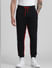 Black & Red Mid Rise Colourblocked Sweatpants_409411+1