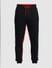 Black & Red Mid Rise Colourblocked Sweatpants_409411+7