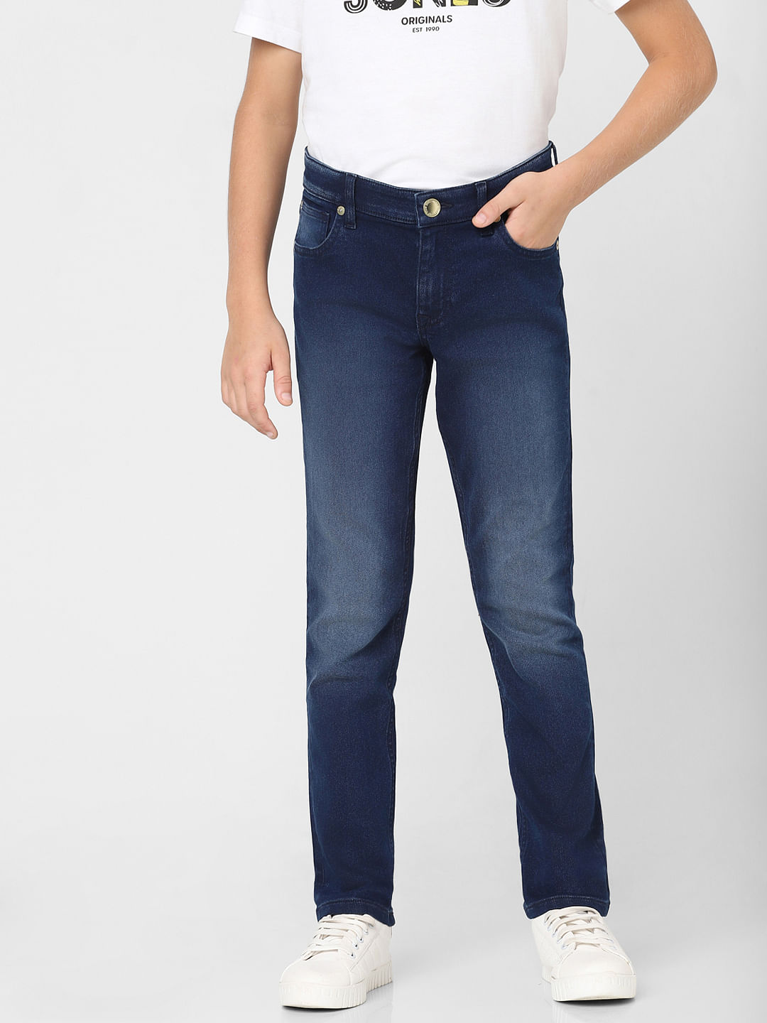 Buy Dark Blue Jeans for Men by ECKO UNLTD Online | Ajio.com