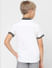 Boys White Short Sleeves Knit Shirt_405290+4