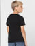 Boys Black Logo Print Crew Neck T-shirt_405286+4