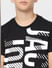 Boys Black Logo Print Crew Neck T-shirt_405286+5