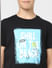 Boys Black Graphic Print T-shirt_405284+5