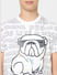 Boys White Printed Crew Neck T-shirt_405282+5