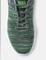 Grey & Green Printed Lace-Up Sneakers_405310+8