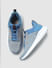 Light Blue Mesh Detail Lace-Up Sneakers_405305+2