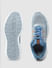 Light Blue Mesh Detail Lace-Up Sneakers_405305+5