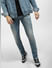 Blue Low Rise Distressed Liam Skinny Jeans_403864+2