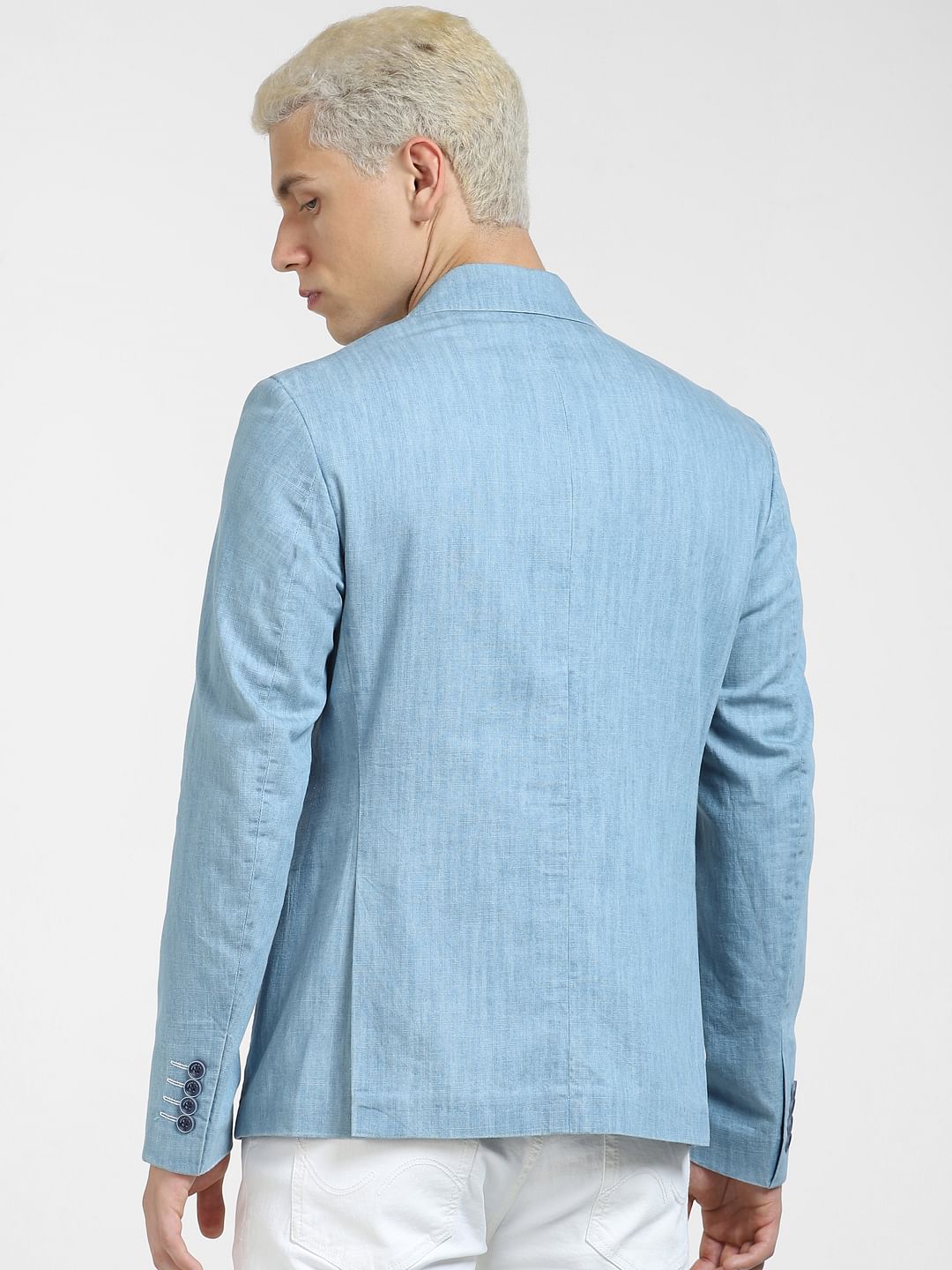 Denim blue blazer best sale