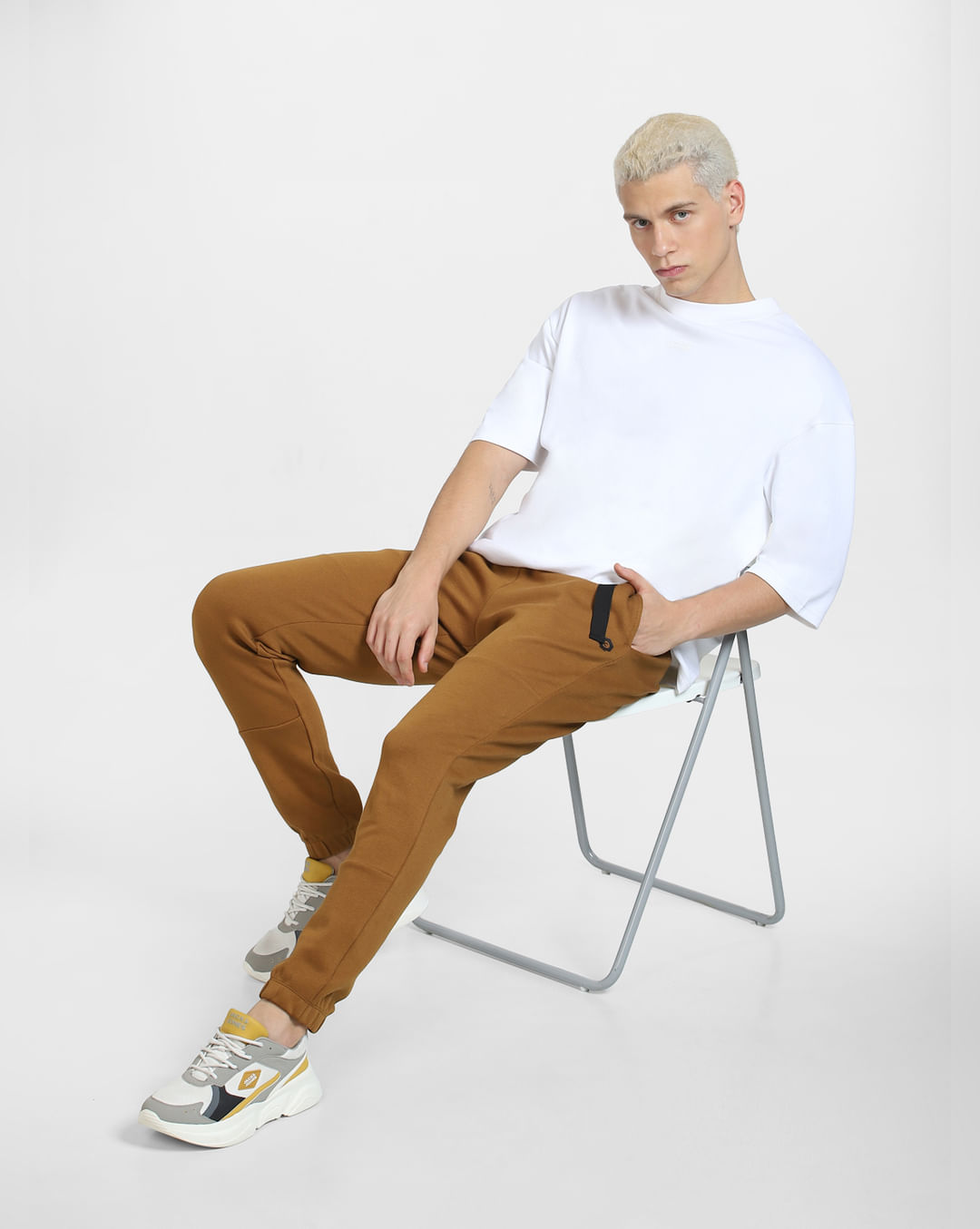 Buy Brown Mid Rise Regular Fit Sweatpants for Men