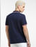 Blue Logo Print Polo T-shirt_403893+4