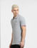 Grey Logo Print Polo T-shirt_403894+3