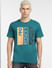 Green Typographic Logo Crew Neck T-shirt_403904+2
