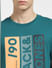 Green Typographic Logo Crew Neck T-shirt_403904+5