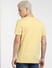 Yellow Typographic Logo Crew Neck T-shirt_403905+4