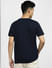 Navy Blue Crew Neck T-shirt_403908+4