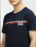 Navy Blue Crew Neck T-shirt_403908+5