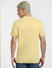 Yellow Logo Print Polo Neck T-shirt_403913+4