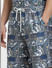 Blue Mid Rise Printed Co-ord Shorts_403918+5