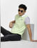 Green Colourblocked Polo T-shirt_403919+1