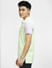 Green Colourblocked Polo T-shirt_403919+3