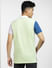 Green Colourblocked Polo T-shirt_403919+4