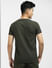 Dark Green Zipped Pocket T-shirt_403924+4