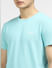 Light Blue Crew Neck T-shirt_403927+5