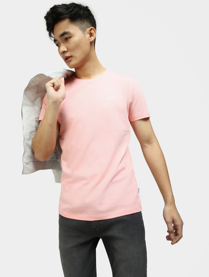 Light Pink Crew Neck T-shirt