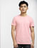 Light Pink Crew Neck T-shirt_403928+2