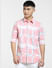 Pink Printed Full Sleeves Shirt_403931+2