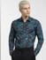 Blue Printed Full Sleeves Shirt_403937+2
