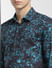 Blue Printed Full Sleeves Shirt_403937+5