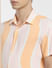 Orange Printed Short Sleeves Shirt_403942+5