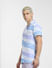 Light Blue Printed Short Sleeves Shirt_403943+3